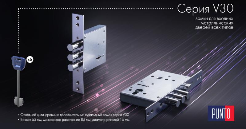 Новые врезные замки для металлических дверей от бренда PUNTO уже в продаже